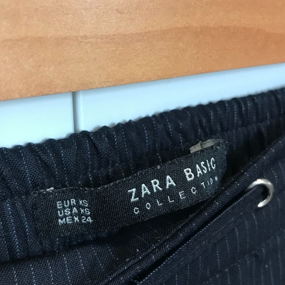 Zara Dark Navy Pinstripe Pants - Picture 7 of 7